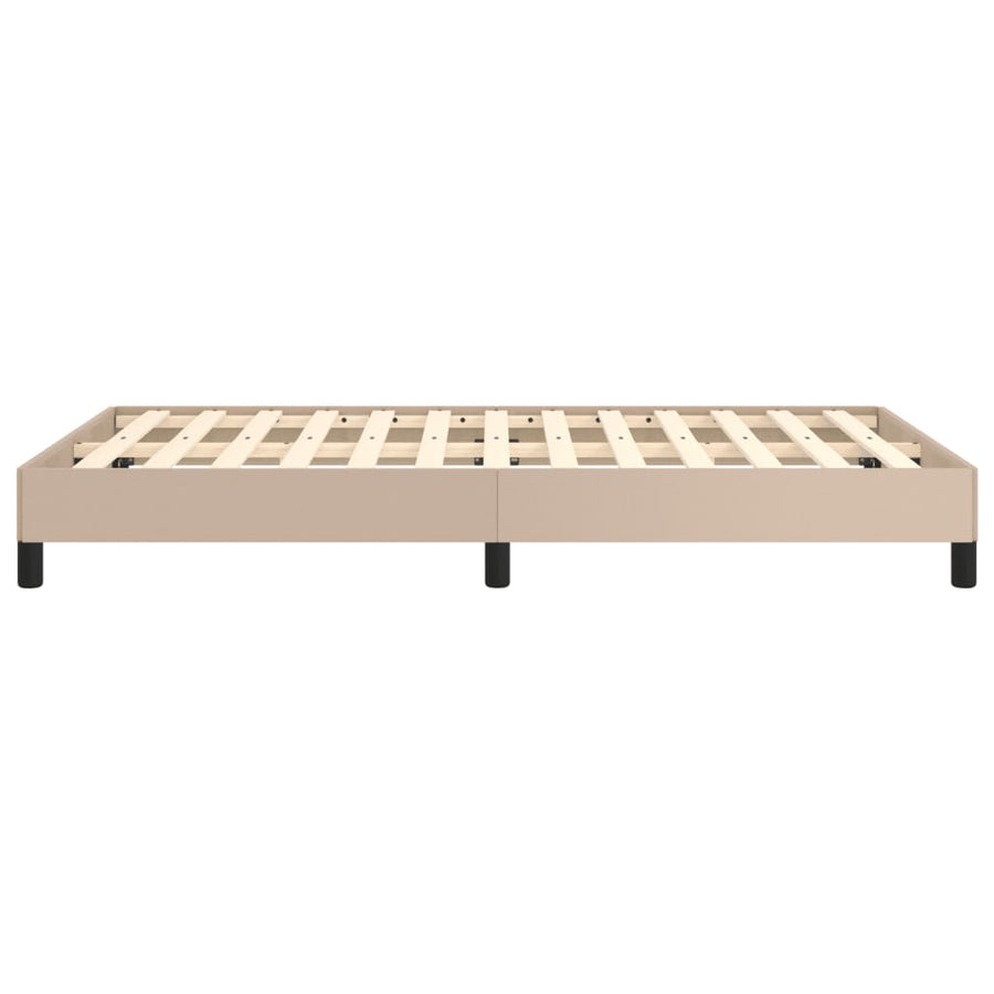 Bedframe Kunstleer Kleurig Cappuccino 120 x 200 cm 25 cm
