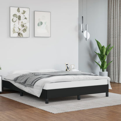 Bedframe Kunstleer Zwart 140 x 190 cm 25 cm