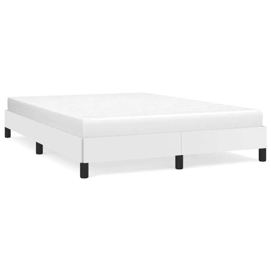 Bedframe Kunstleer Wit 140 x 190 cm 25 cm