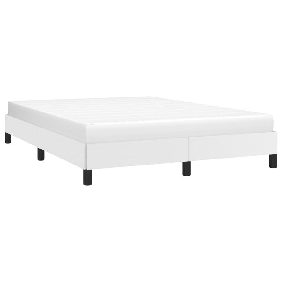 Bedframe Kunstleer Wit 140 x 190 cm 25 cm
