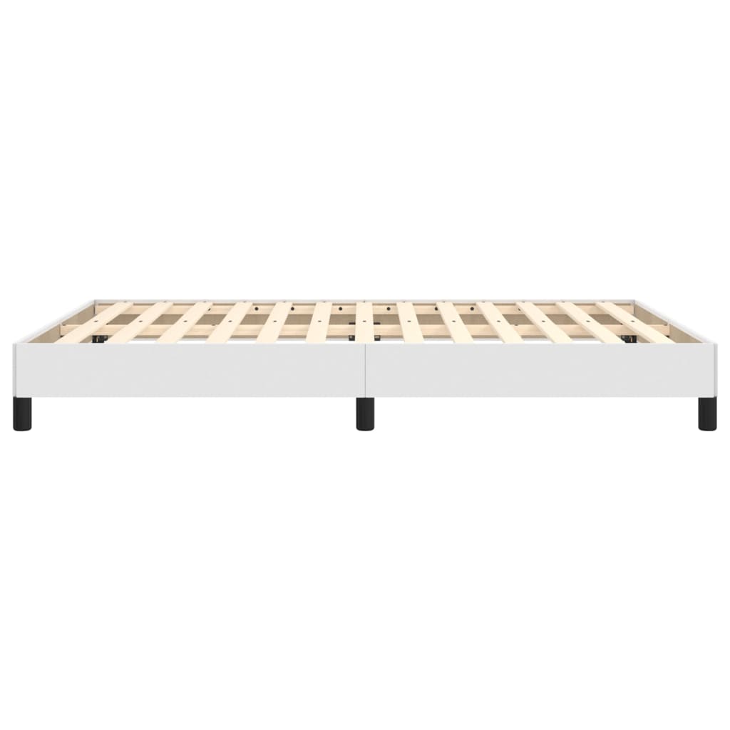 Bedframe Kunstleer Wit 140 x 190 cm 25 cm