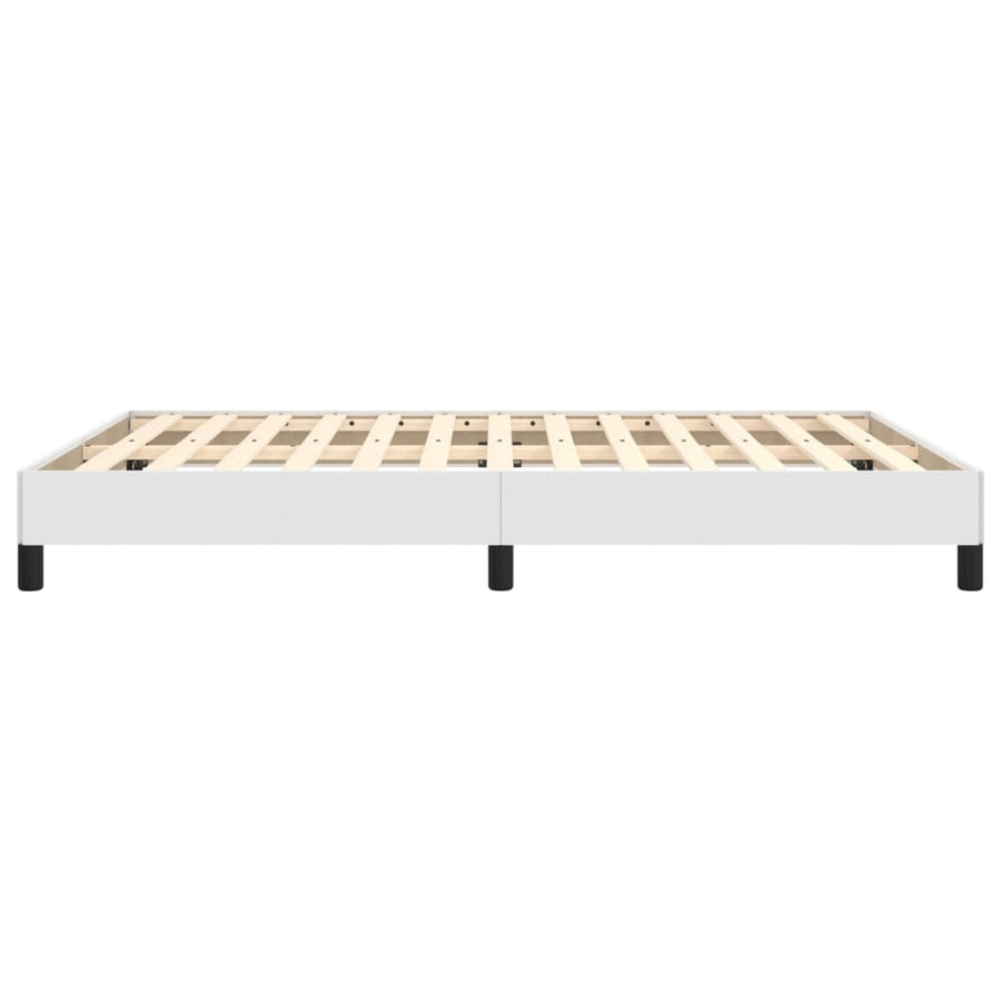 Bedframe Kunstleer Wit 140 x 190 cm 25 cm