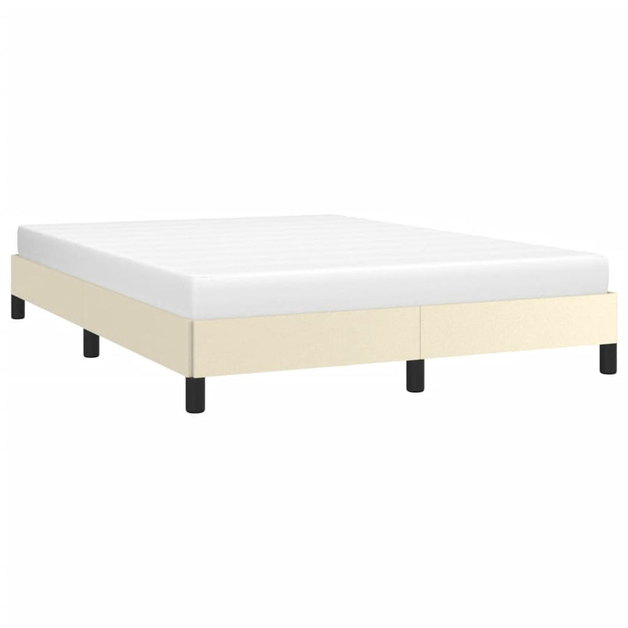 Bedframe Kunstleer Kleurig Crème 140 x 190 cm 25 cm