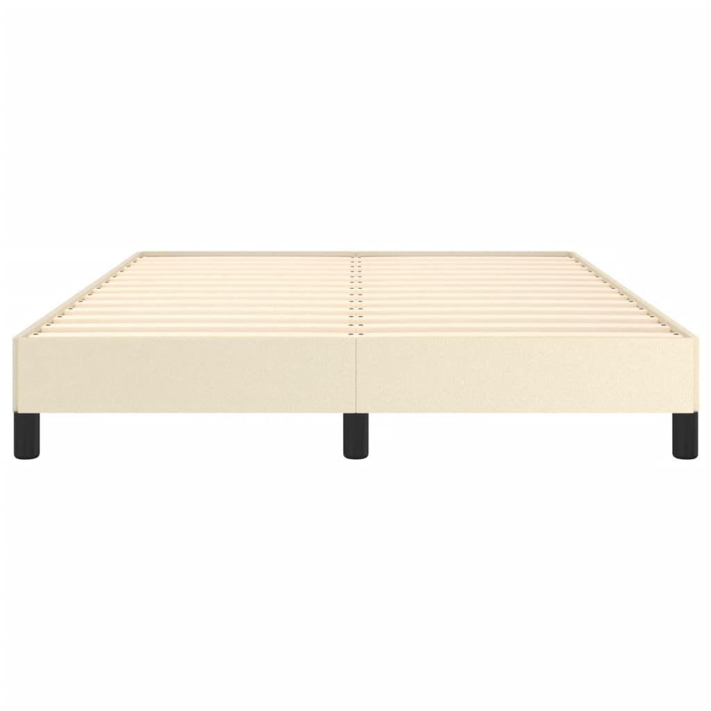 Bedframe Kunstleer Kleurig Crème 140 x 190 cm 25 cm