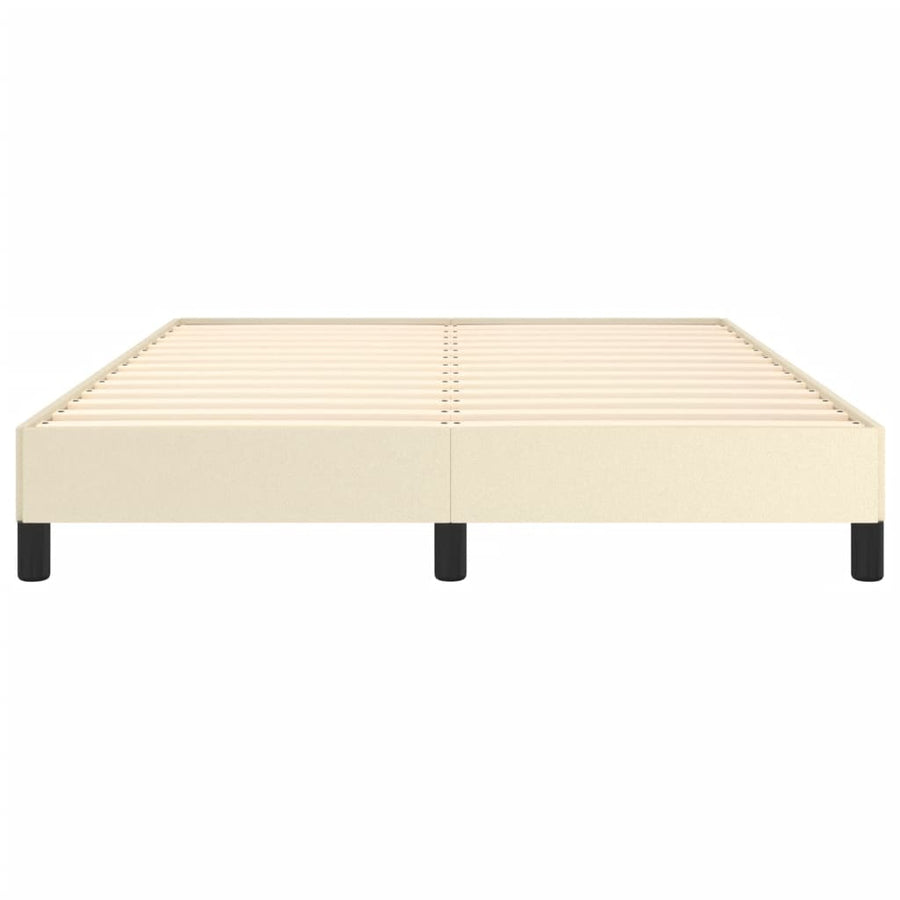 Bedframe Kunstleer Kleurig Crème 140 x 190 cm 25 cm