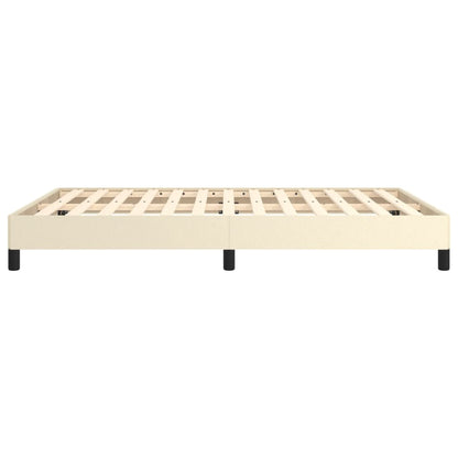 Bedframe Kunstleer Kleurig Crème 140 x 190 cm 25 cm