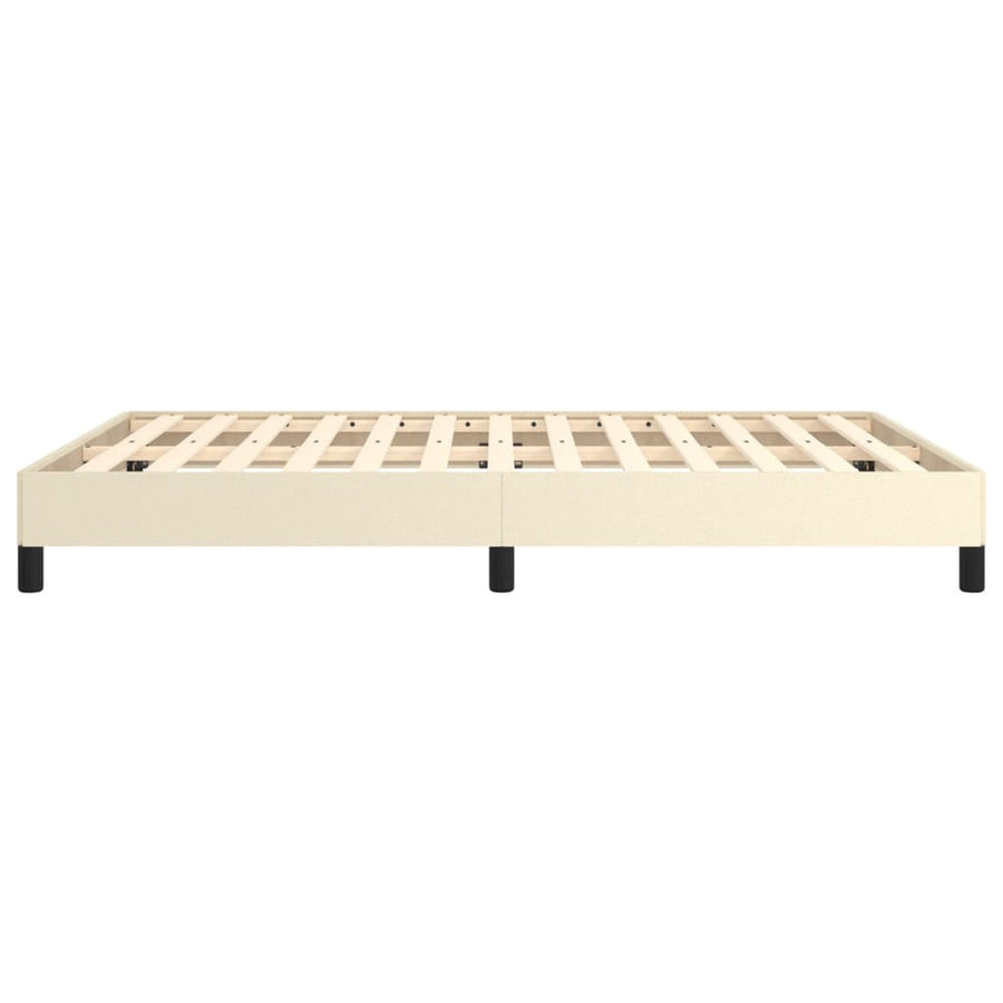 Bedframe Kunstleer Kleurig Crème 140 x 190 cm 25 cm