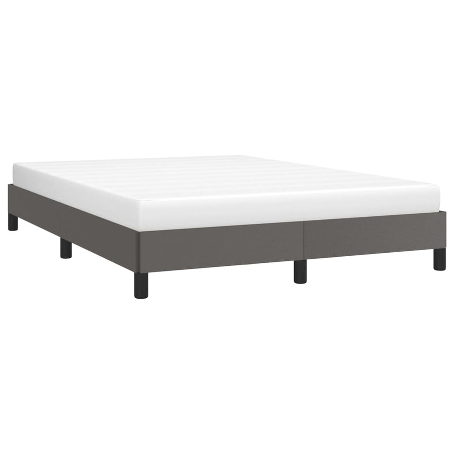 Bedframe kunstleer grijs 140x190 cm 140 x 190 cm 25 cm