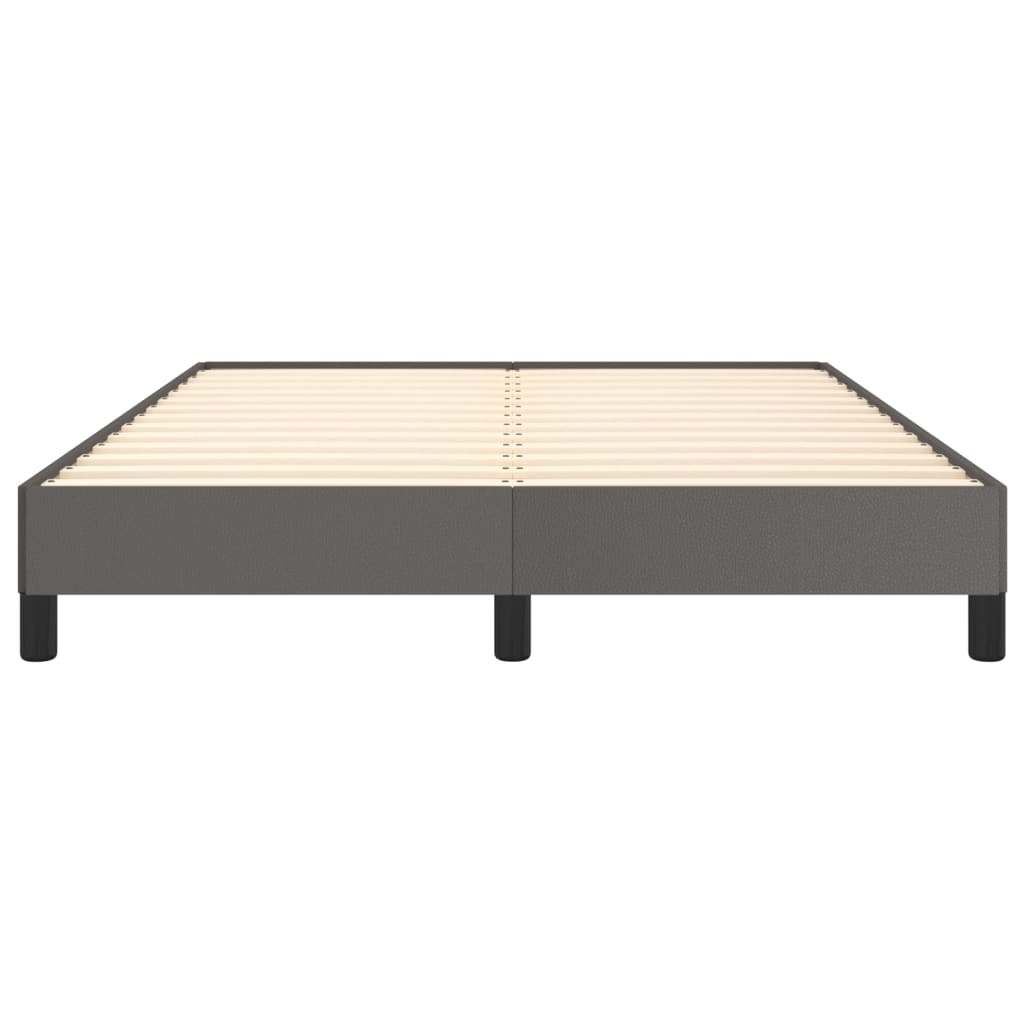 Bedframe kunstleer grijs 140x190 cm 140 x 190 cm 25 cm