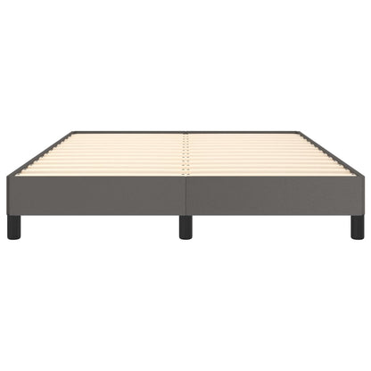 Bedframe kunstleer grijs 140x190 cm 140 x 190 cm 25 cm