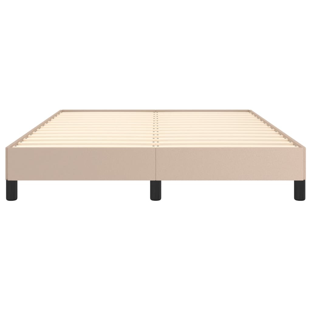 Bedframe kunstleer cappuccinokleurig 140x190 cm 140 x 190 cm 25 cm