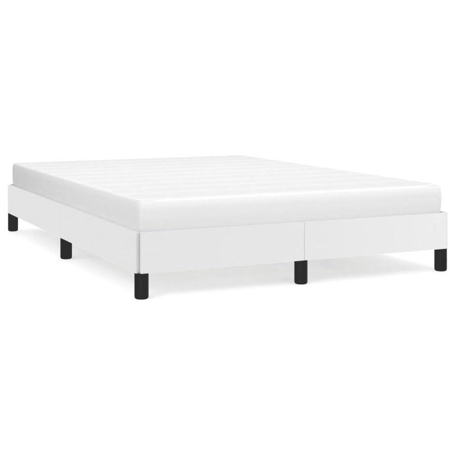 Bedframe Kunstleer Wit 140 x 200 cm 25 cm