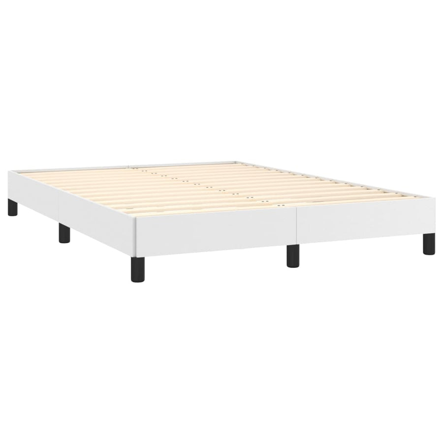 Bedframe Kunstleer Wit 140 x 200 cm 25 cm