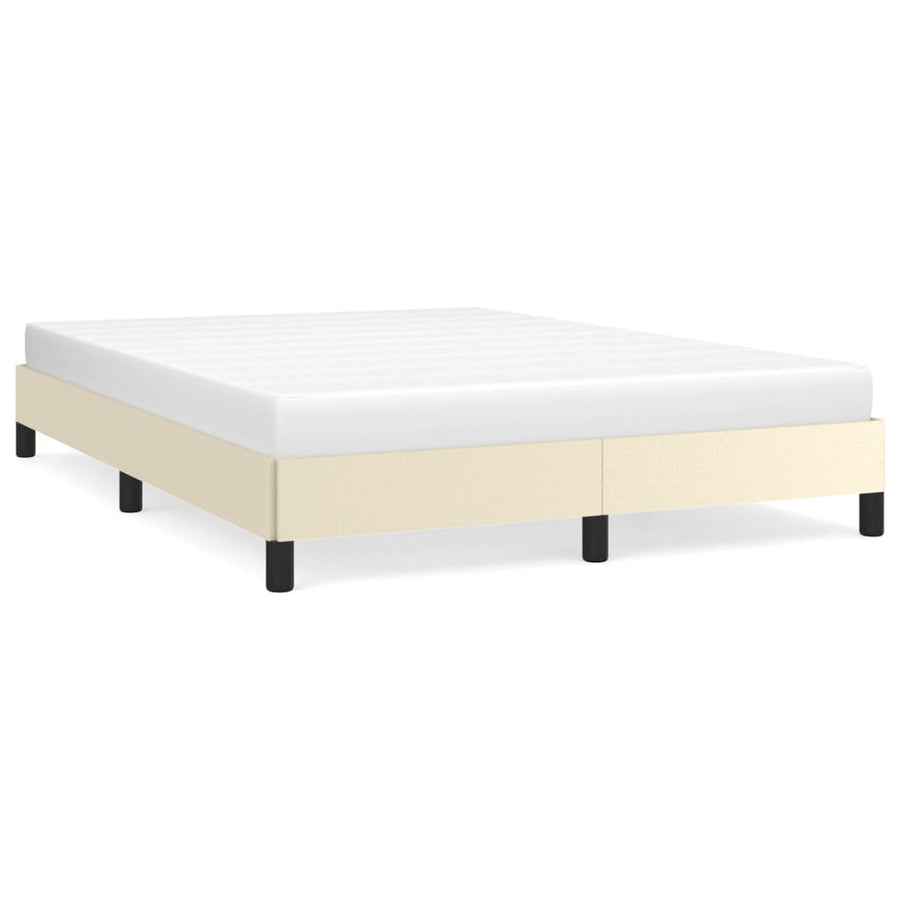 Bedframe Kunstleer Crèmekleurig 140X200 Cm 140 x 200 cm 25 cm