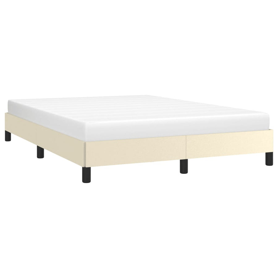Bedframe Kunstleer Crèmekleurig 140X200 Cm 140 x 200 cm 25 cm