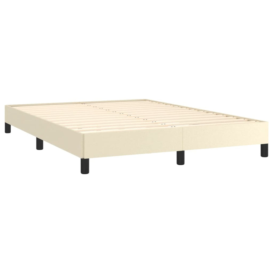 Bedframe Kunstleer Crèmekleurig 140X200 Cm 140 x 200 cm 25 cm