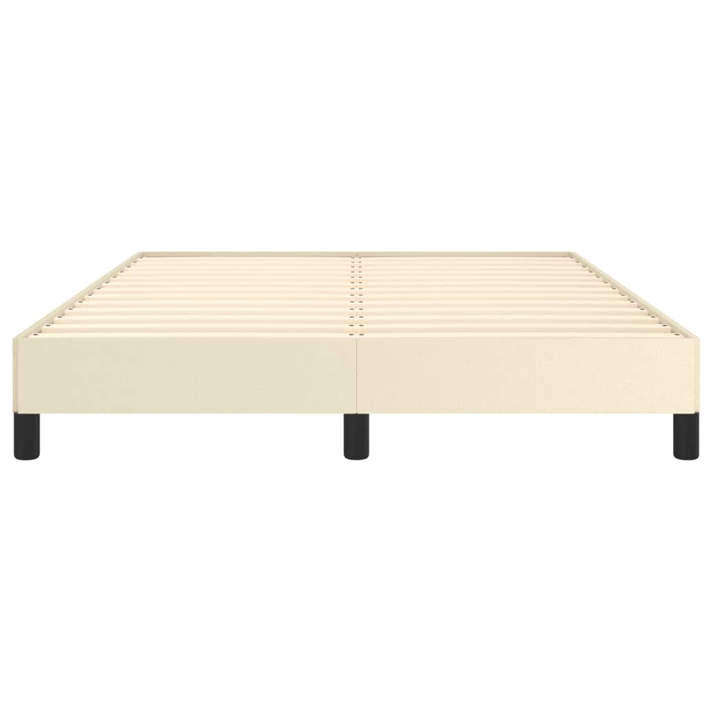 Bedframe Kunstleer Crèmekleurig 140X200 Cm 140 x 200 cm 25 cm