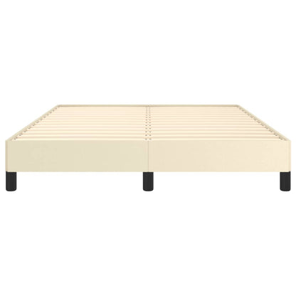 Bedframe Kunstleer Crèmekleurig 140X200 Cm 140 x 200 cm 25 cm