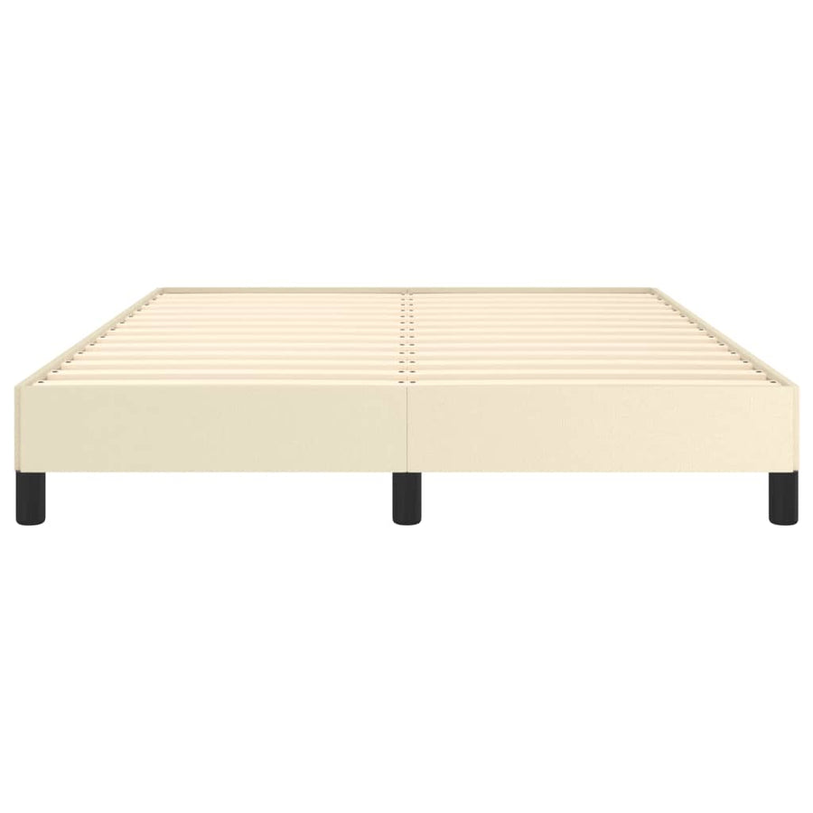 Bedframe Kunstleer Crèmekleurig 140X200 Cm 140 x 200 cm 25 cm