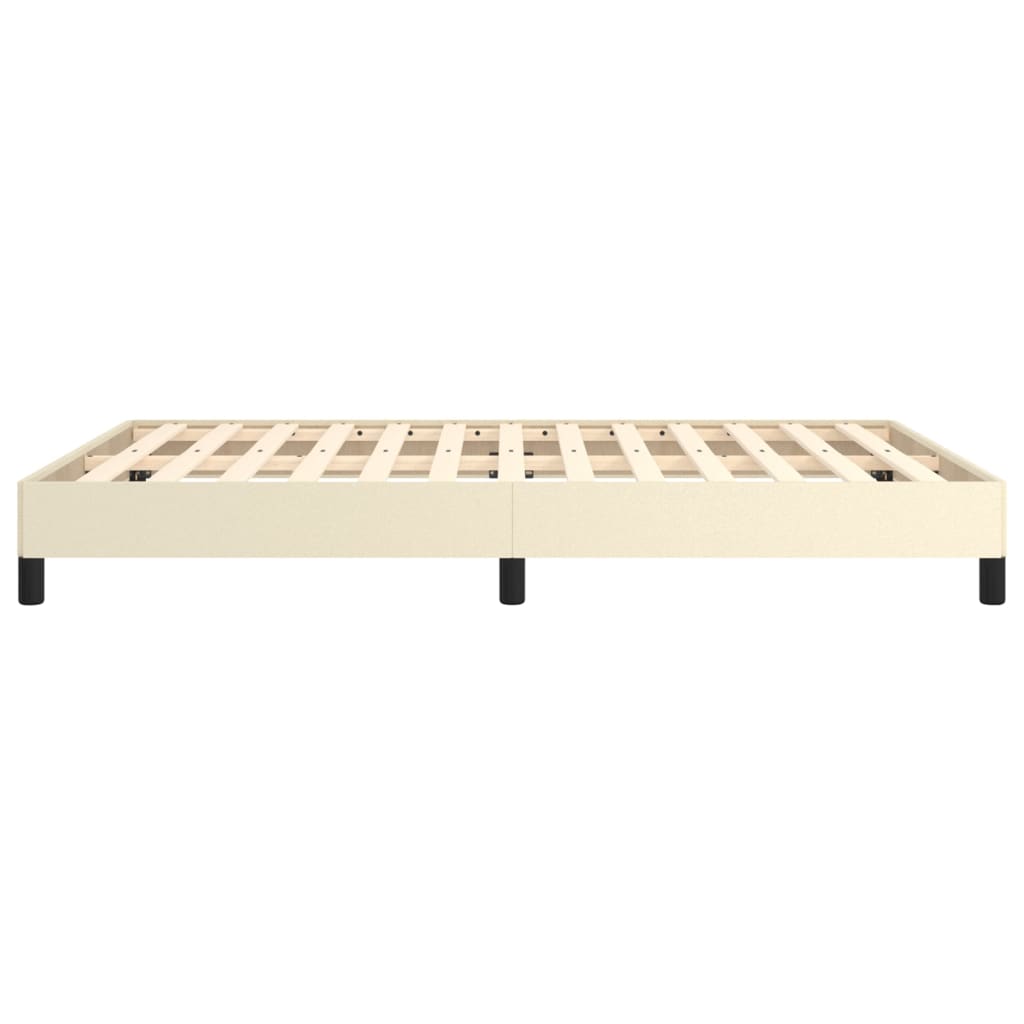 Bedframe Kunstleer Crèmekleurig 140X200 Cm 140 x 200 cm 25 cm