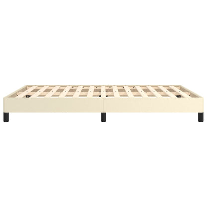 Bedframe Kunstleer Crèmekleurig 140X200 Cm 140 x 200 cm 25 cm
