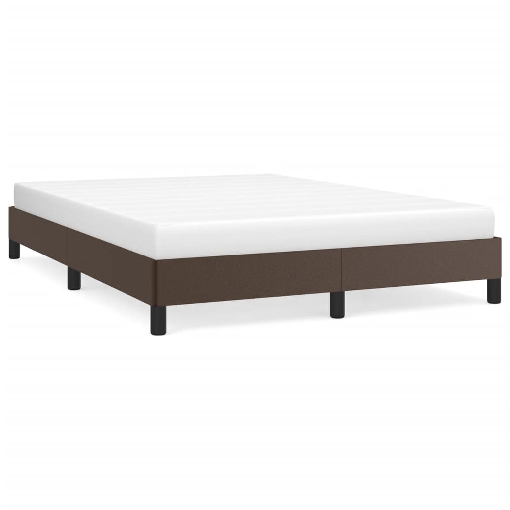 Bedframe Kunstleer Bruin 140 x 200 cm 25 cm