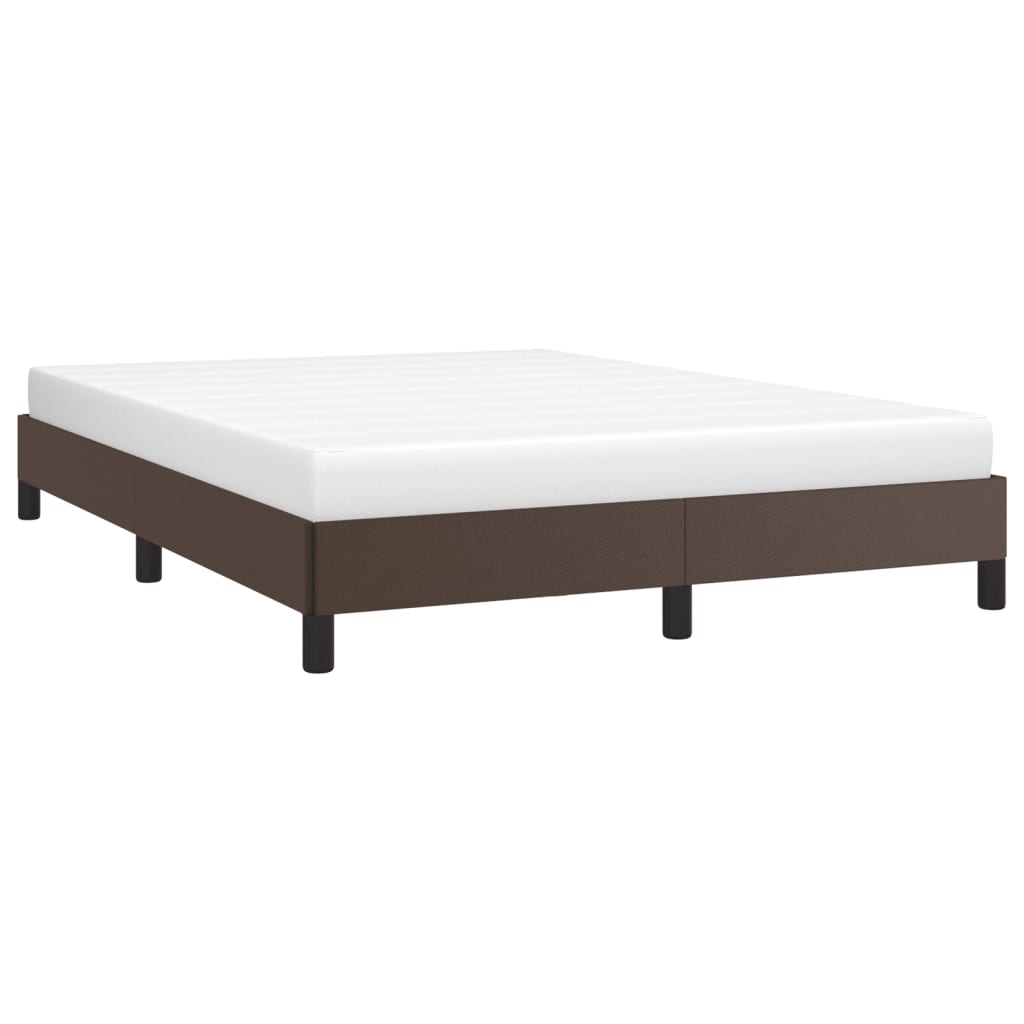 Bedframe Kunstleer Bruin 140 x 200 cm 25 cm