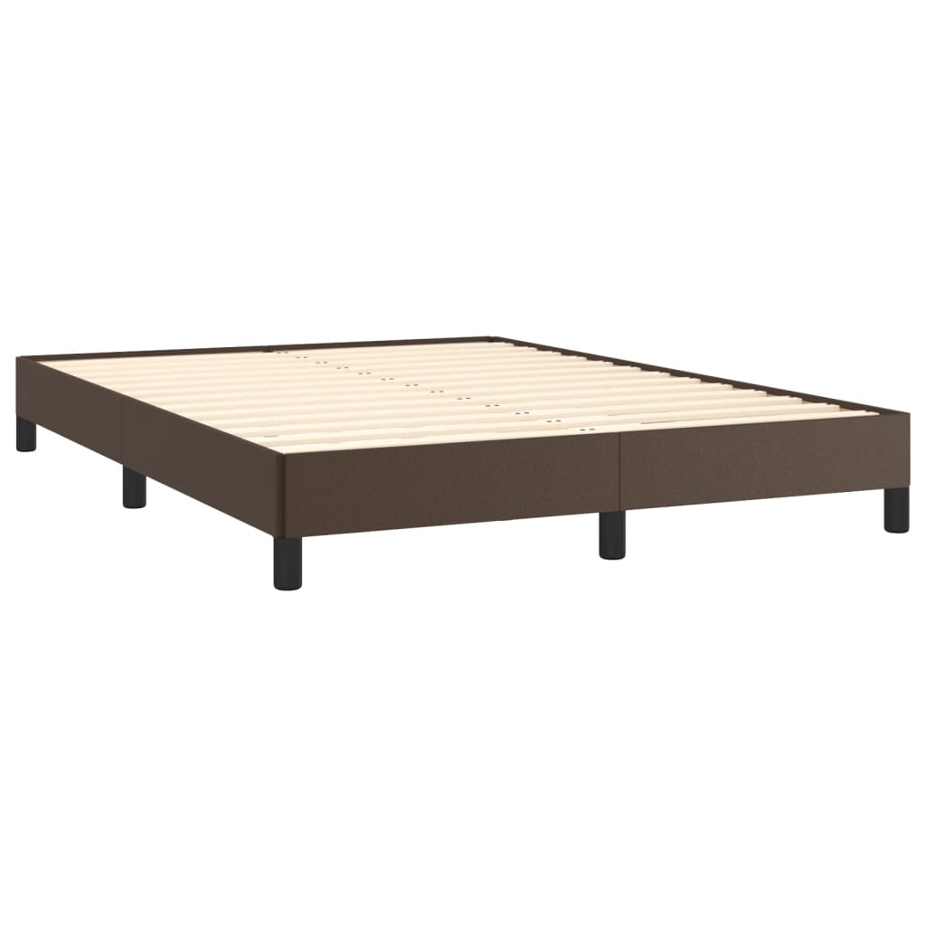 Bedframe Kunstleer Bruin 140 x 200 cm 25 cm
