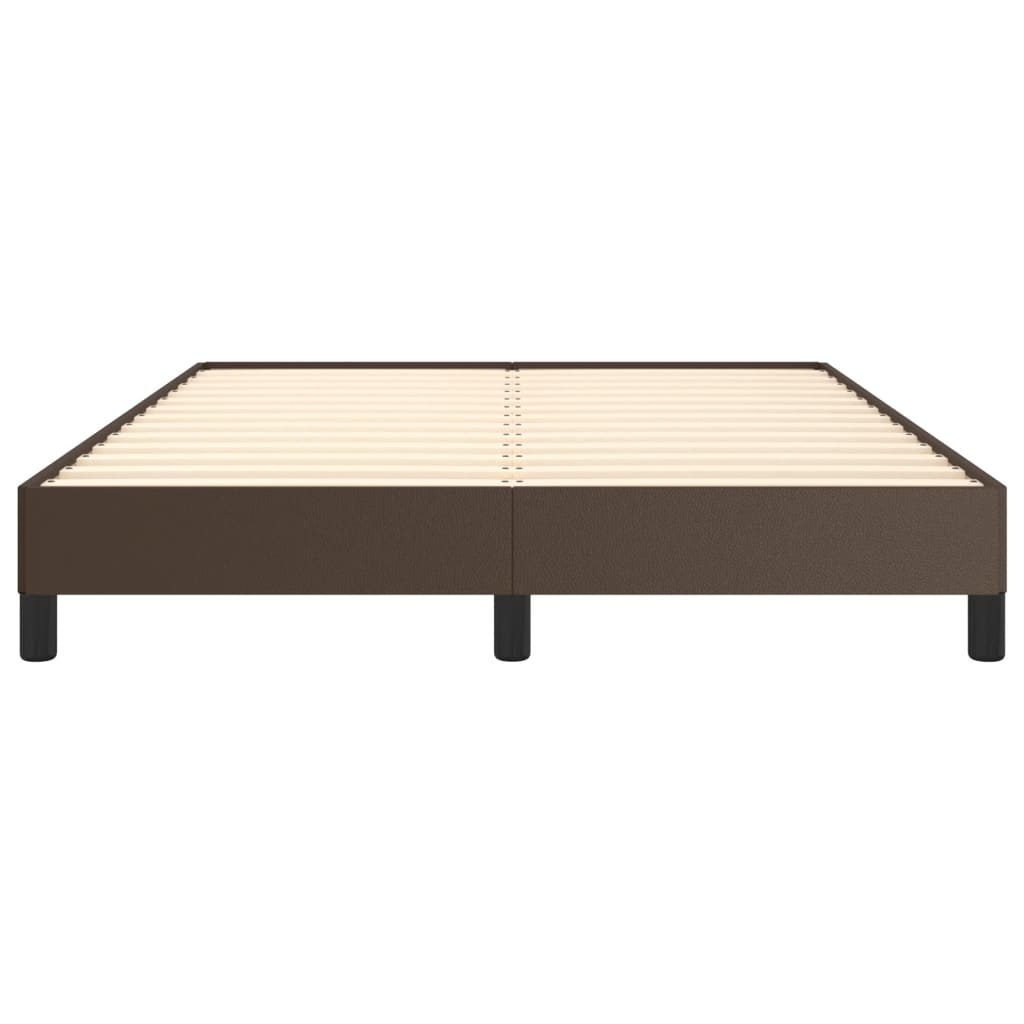 Bedframe Kunstleer Bruin 140 x 200 cm 25 cm