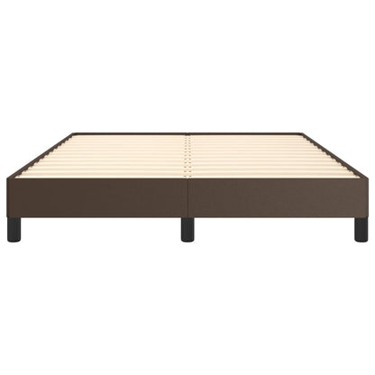 Bedframe Kunstleer Bruin 140 x 200 cm 25 cm