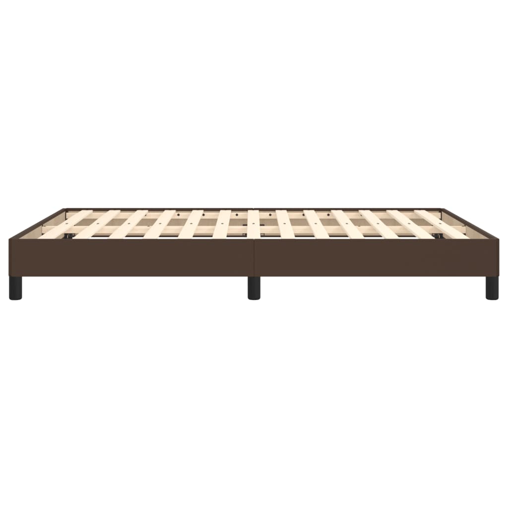 Bedframe Kunstleer Bruin 140 x 200 cm 25 cm