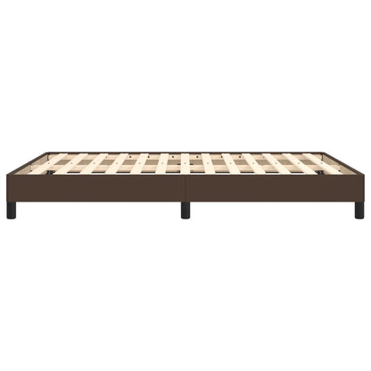 Bedframe Kunstleer Bruin 140 x 200 cm 25 cm