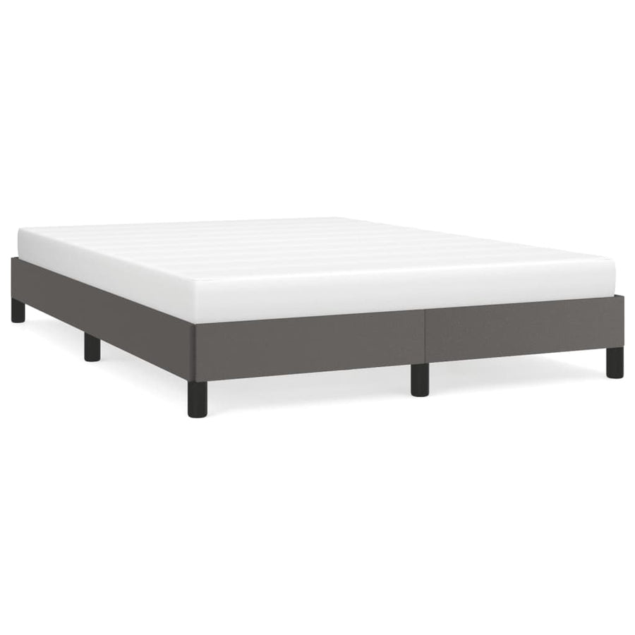 Bedframe kunstleer grijs 140x200 cm 140 x 200 cm 25 cm