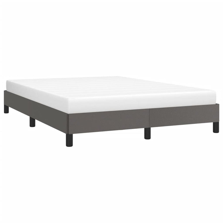 Bedframe kunstleer grijs 140x200 cm 140 x 200 cm 25 cm