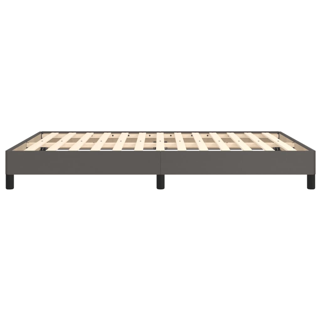 Bedframe kunstleer grijs 140x200 cm 140 x 200 cm 25 cm