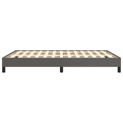 Bedframe kunstleer grijs 140x200 cm 140 x 200 cm 25 cm