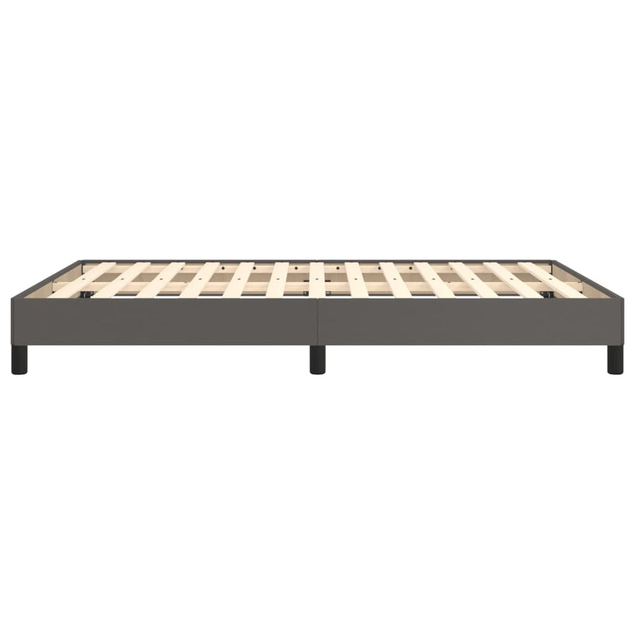 Bedframe kunstleer grijs 140x200 cm 140 x 200 cm 25 cm