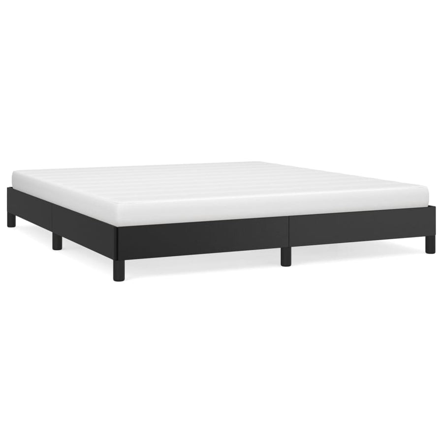 Bedframe Kunstleer Zwart 160 x 200 cm 25 cm