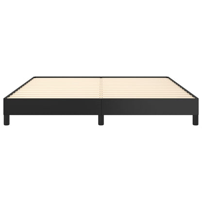 Bedframe Kunstleer Zwart 160 x 200 cm 25 cm