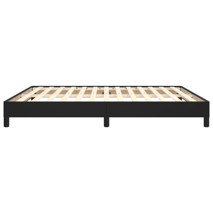 Bedframe Kunstleer Zwart 160 x 200 cm 25 cm