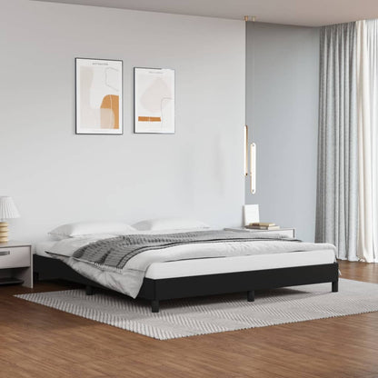 Bedframe Kunstleer Zwart 160 x 200 cm 25 cm