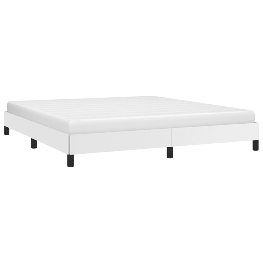 Bedframe Kunstleer Wit 160 x 200 cm 25 cm