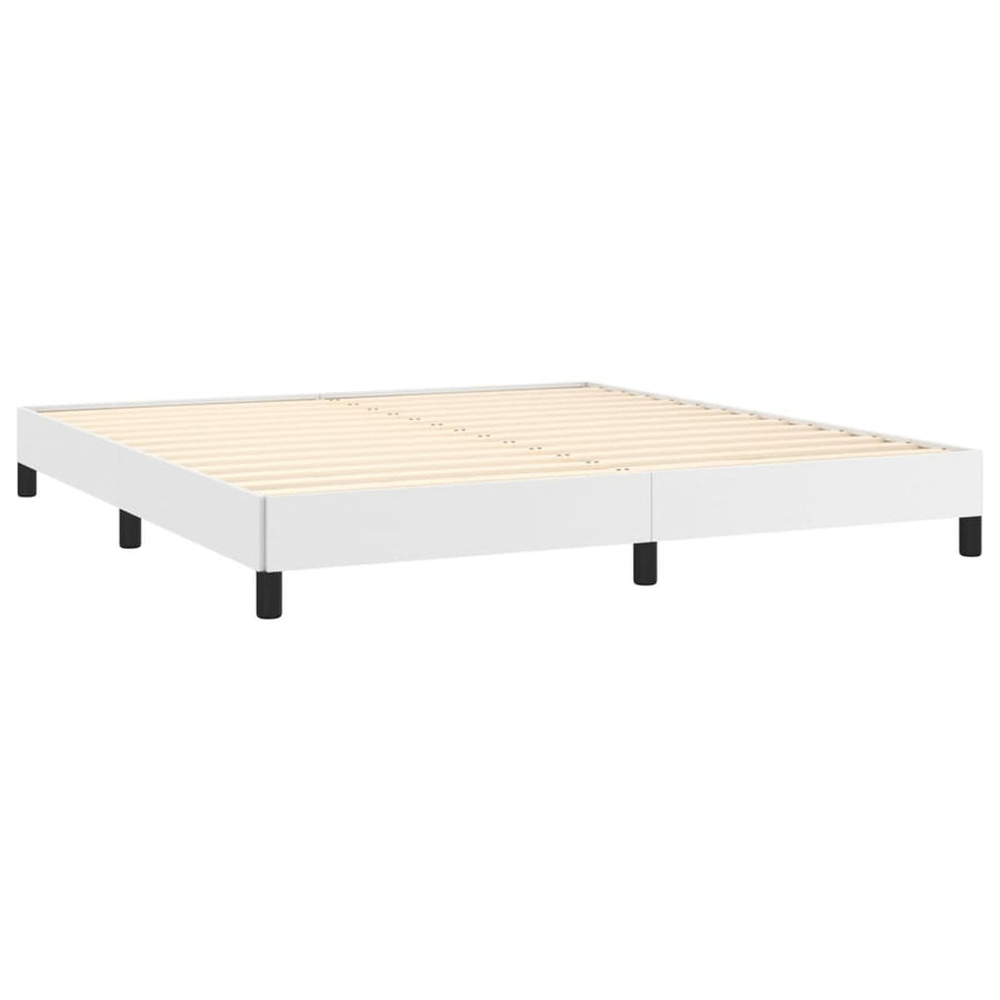 Bedframe Kunstleer Wit 160 x 200 cm 25 cm