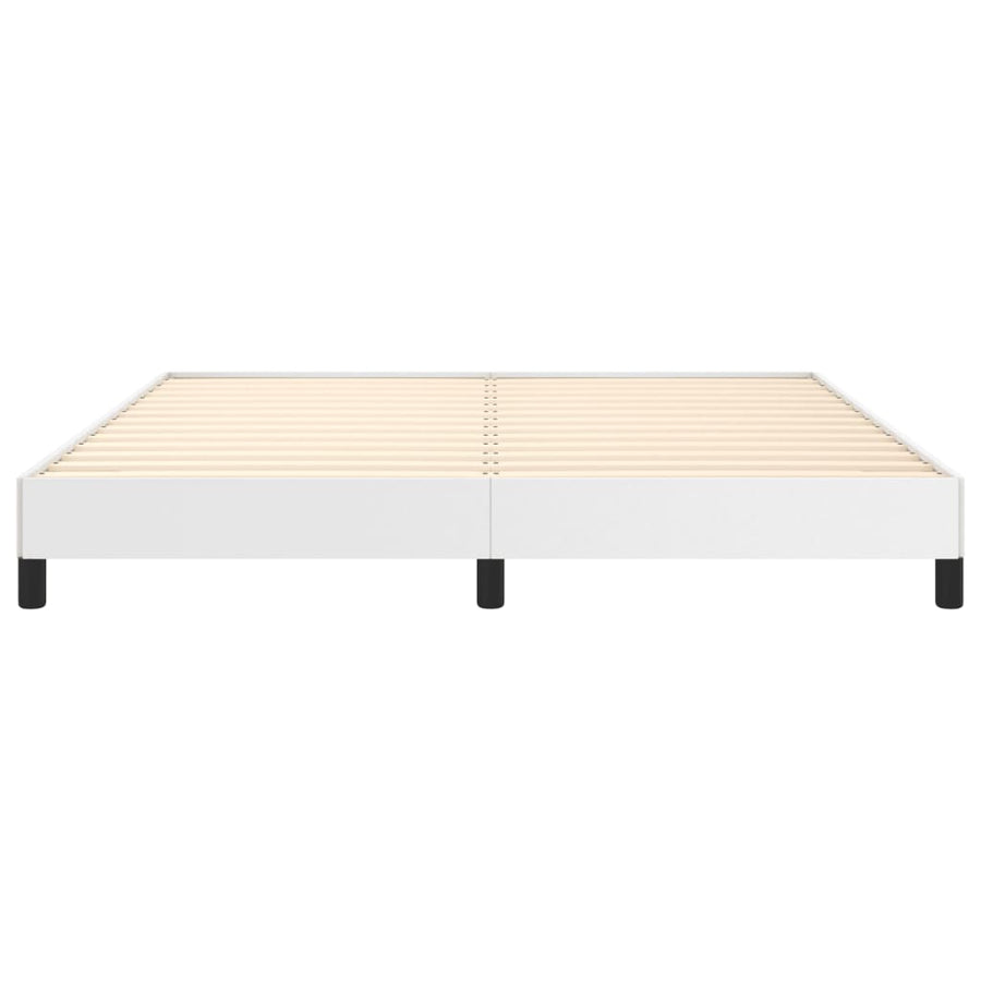 Bedframe Kunstleer Wit 160 x 200 cm 25 cm
