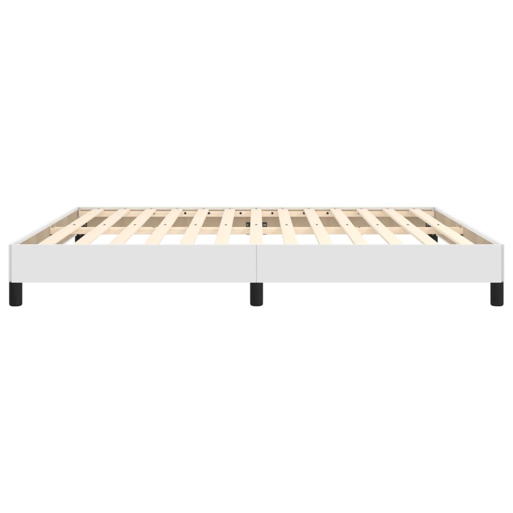 Bedframe Kunstleer Wit 160 x 200 cm 25 cm