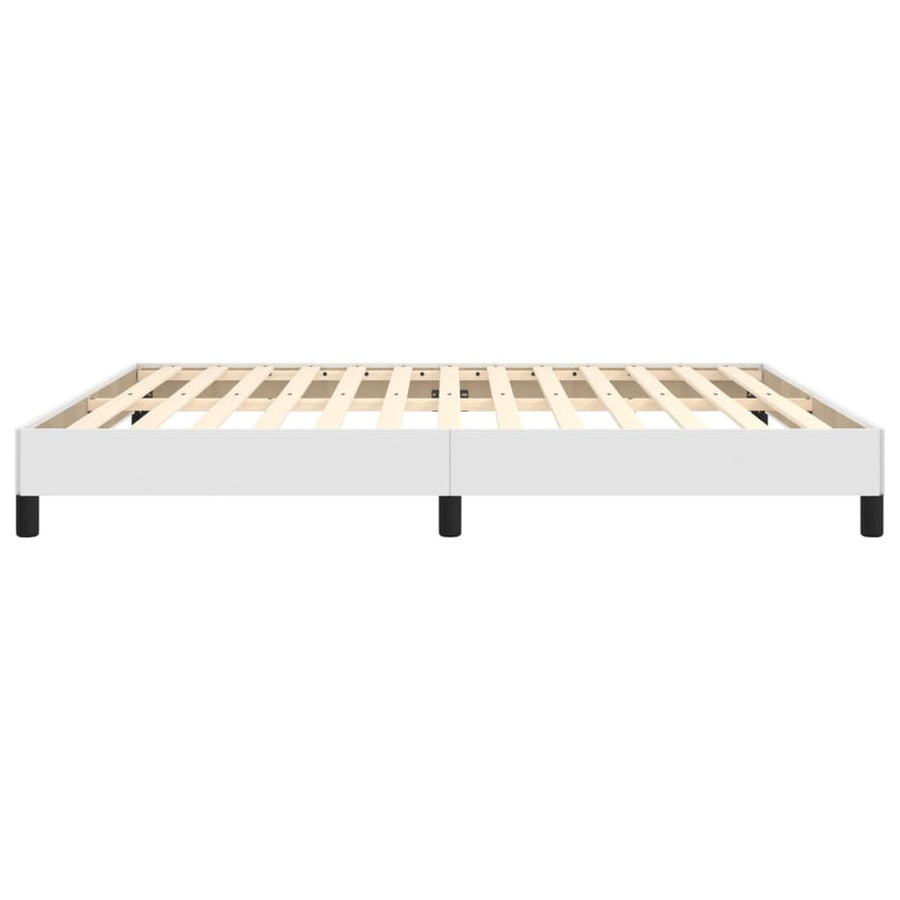 Bedframe Kunstleer Wit 160 x 200 cm 25 cm