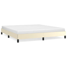 Bedframe Kunstleer Crèmekleurig 160X200 Cm 160 x 200 cm 25 cm