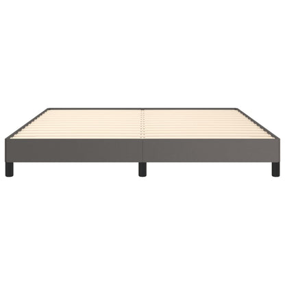 Bedframe kunstleer grijs 160x200 cm 160 x 200 cm 25 cm