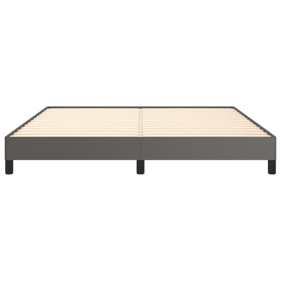 Bedframe kunstleer grijs 160x200 cm 160 x 200 cm 25 cm