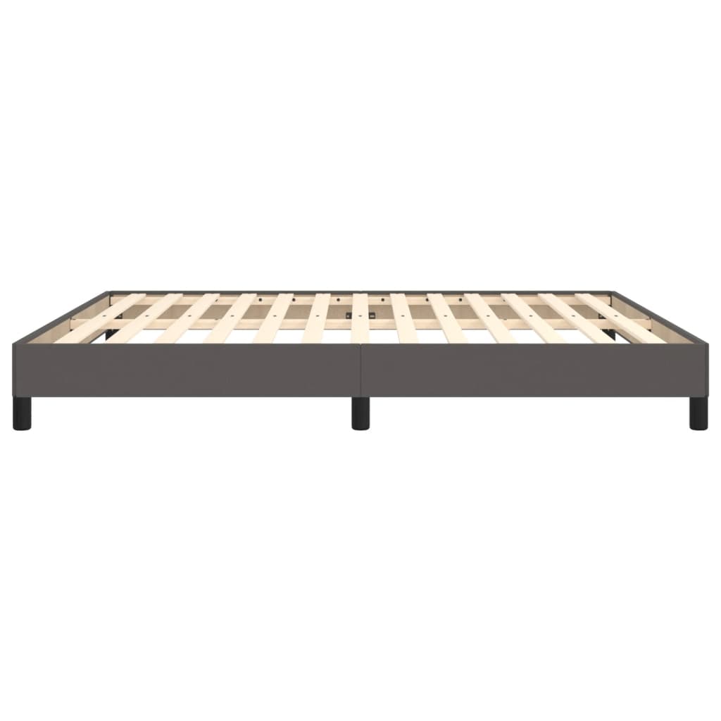 Bedframe kunstleer grijs 160x200 cm 160 x 200 cm 25 cm
